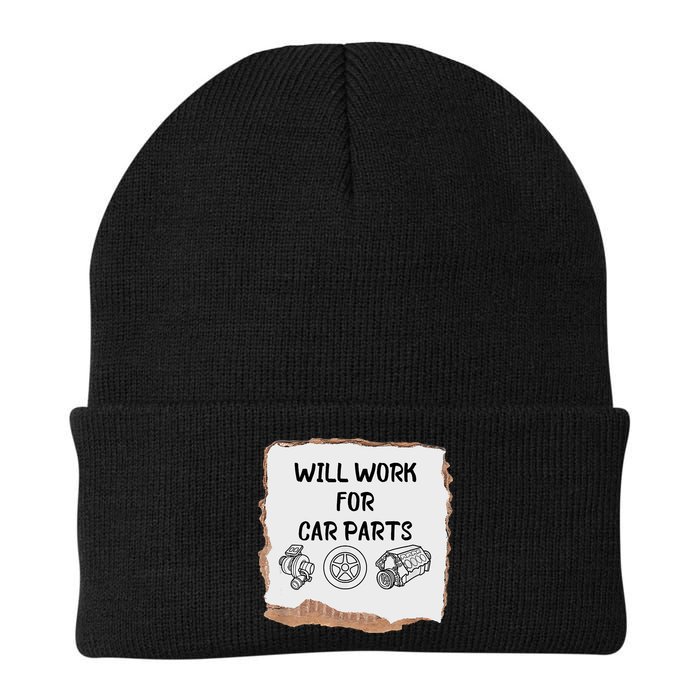Will Work For Car Parts Car Enthusiast Muscle Car Beanie