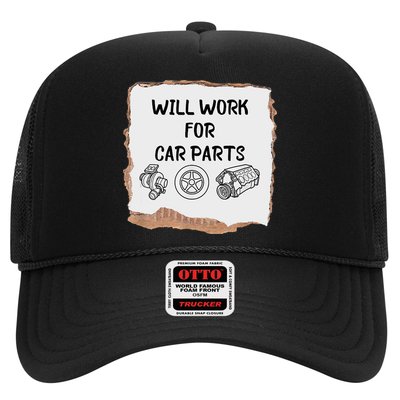Will Work For Car Parts Car Enthusiast Muscle Car Hat