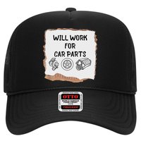 Will Work For Car Parts Car Enthusiast Muscle Car Hat