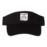 Will Work For Car Parts Car Enthusiast Muscle Car Visor
