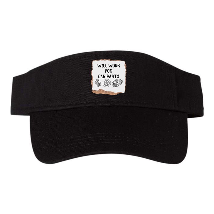 Will Work For Car Parts Car Enthusiast Muscle Car Visor