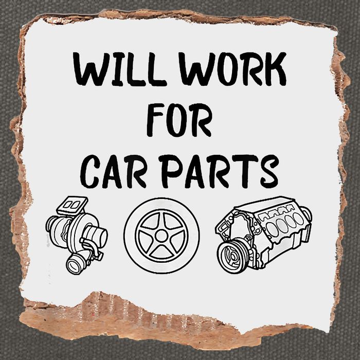Will Work For Car Parts Car Enthusiast Muscle Car Cotton Canvas Backpack