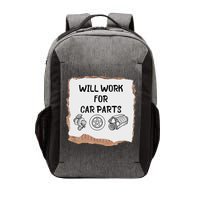 Will Work For Car Parts Car Enthusiast Muscle Car Vector Backpack