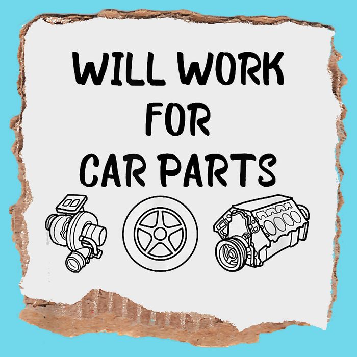 Will Work For Car Parts Car Enthusiast Muscle Car Poster