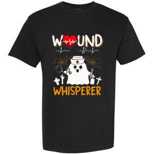 Wound Whisperer Funny Halloween Cute Ghost Nurse Garment-Dyed Heavyweight T-Shirt