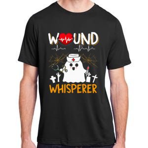 Wound Whisperer Funny Halloween Cute Ghost Nurse Adult ChromaSoft Performance T-Shirt