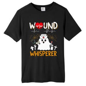 Wound Whisperer Funny Halloween Cute Ghost Nurse Tall Fusion ChromaSoft Performance T-Shirt