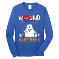 Wound Whisperer Funny Halloween Cute Ghost Nurse Long Sleeve Shirt