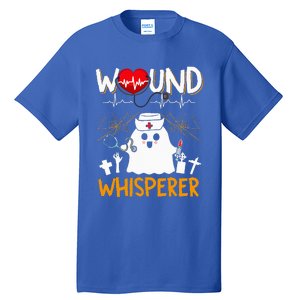 Wound Whisperer Funny Halloween Cute Ghost Nurse Tall T-Shirt