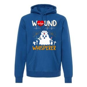 Wound Whisperer Funny Halloween Cute Ghost Nurse Premium Hoodie