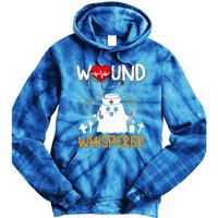 Wound Whisperer Funny Halloween Cute Ghost Nurse Tie Dye Hoodie