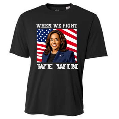 When We Fight We Win American Flag Usa Kamala Harris Cooling Performance Crew T-Shirt