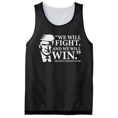 We Will Fight And We Will Win Mesh Reversible Basketball Jersey Tank