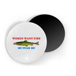 Women Want Fish Me Fear Me Funny Fish Fishing Gift Trending Idea Magnet