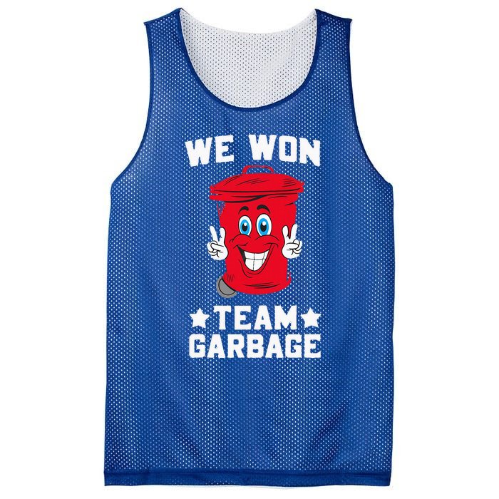 We Won Garbage Team Mesh Reversible Basketball Jersey Tank