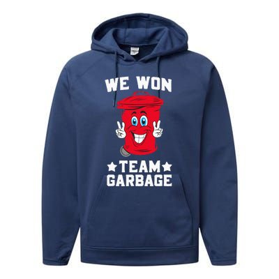 We Won Garbage Team Performance Fleece Hoodie