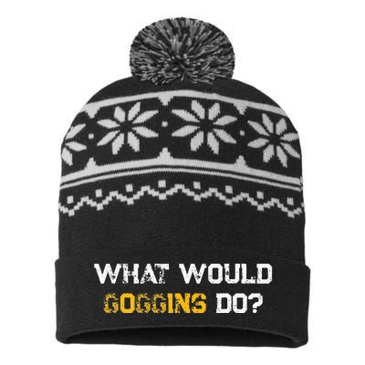 WHAT WOULD GOGGINS DO USA-Made Snowflake Beanie