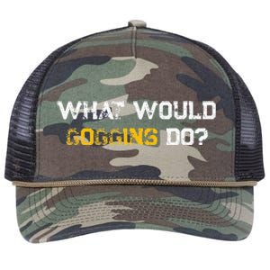 WHAT WOULD GOGGINS DO Retro Rope Trucker Hat Cap