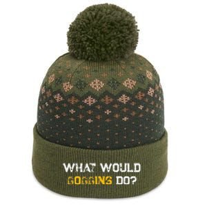 WHAT WOULD GOGGINS DO The Baniff Cuffed Pom Beanie