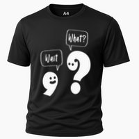 Wait. What Grammar Pun Punctuation Joke English Teacher Cooling Performance Crew T-Shirt