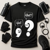 Wait. What Grammar Pun Punctuation Joke English Teacher Cooling Performance Crew T-Shirt