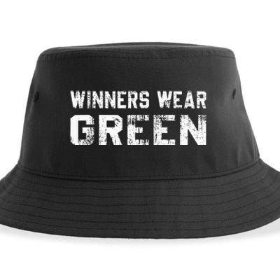 Winners Wear Green Team Spirit Game Competition Color War Sustainable Bucket Hat