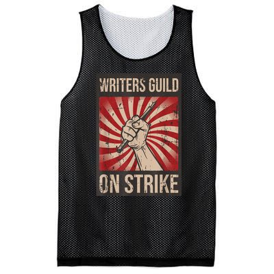 WGA Writers Guild Of America On Strike Anti Ai Chatbots Mesh Reversible Basketball Jersey Tank