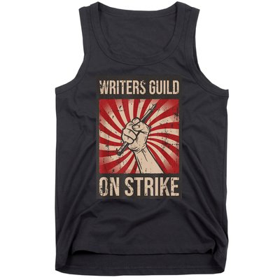 WGA Writers Guild Of America On Strike Anti Ai Chatbots Tank Top