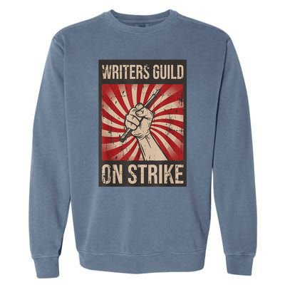 WGA Writers Guild Of America On Strike Anti Ai Chatbots Garment-Dyed Sweatshirt