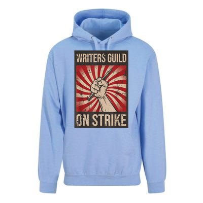 WGA Writers Guild Of America On Strike Anti Ai Chatbots Unisex Surf Hoodie