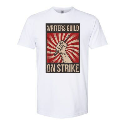 WGA Writers Guild Of America On Strike Anti Ai Chatbots Softstyle CVC T-Shirt