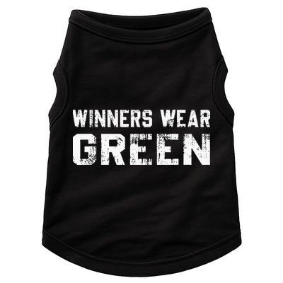 Winners Wear Green Team Spirit Game Competition Color War Doggie Tank