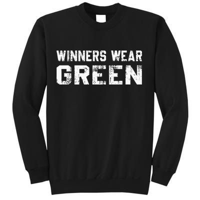 Winners Wear Green Team Spirit Game Competition Color War Sweatshirt