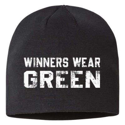 Winners Wear Green Team Spirit Game Competition Color War Sustainable Beanie