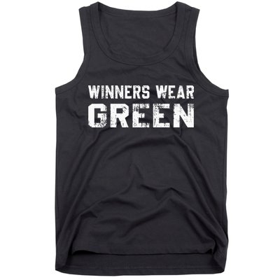Winners Wear Green Team Spirit Game Competition Color War Tank Top