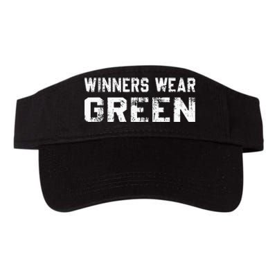 Winners Wear Green Team Spirit Game Competition Color War Valucap Bio-Washed Visor