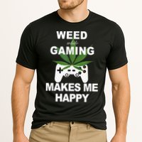Weed While Gaming Cool Weed Lover Gamer Cooling Performance Crew T-Shirt