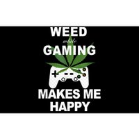 Weed While Gaming Cool Weed Lover Gamer Bumper Sticker