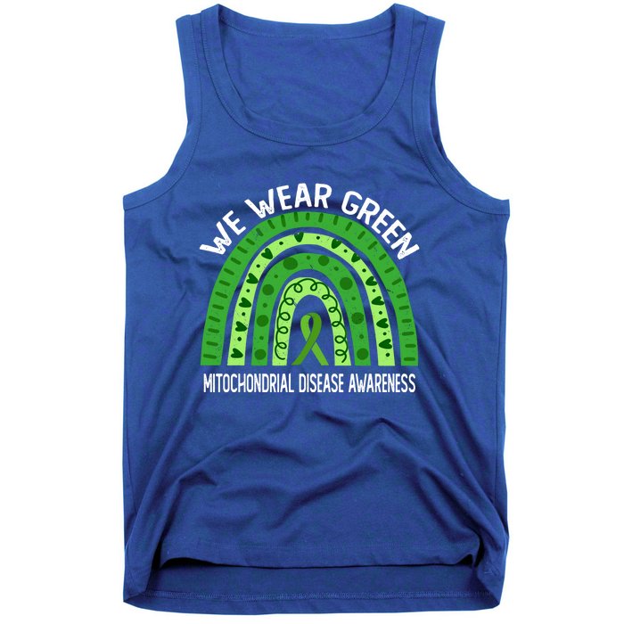 We Wear Green For Mitochondrial Disease Awareness Cool Gift Tank Top