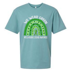 We Wear Green For Mitochondrial Disease Awareness Cool Gift Sueded Cloud Jersey T-Shirt