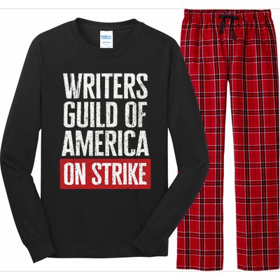 WGA Writers Guild Of America On Strike Anti AI Chatbots Long Sleeve Pajama Set