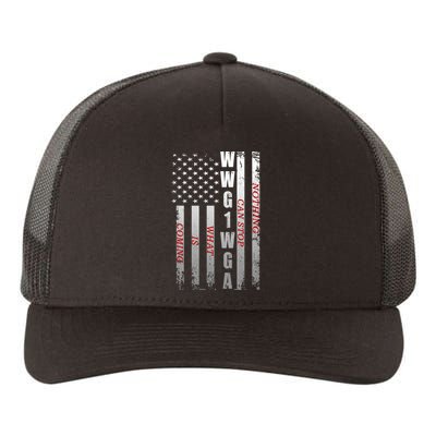 WWG1WGA Nothing Can Stop What Is Coming Yupoong Adult 5-Panel Trucker Hat