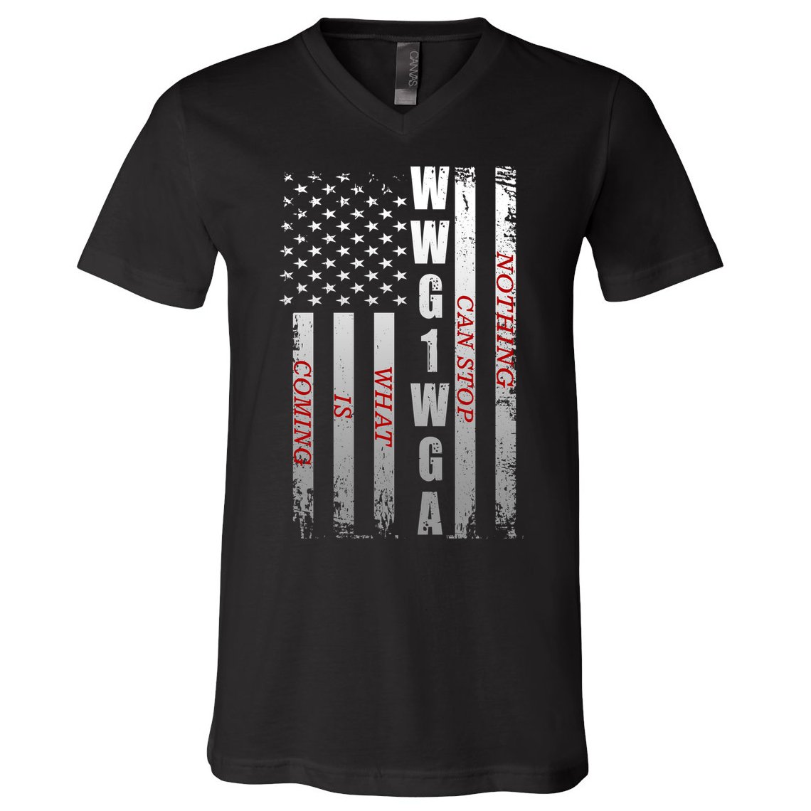 WWG1WGA Nothing Can Stop What Is Coming V-Neck T-Shirt