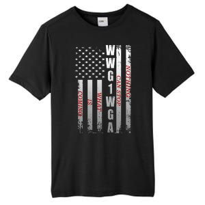 WWG1WGA Nothing Can Stop What Is Coming Tall Fusion ChromaSoft Performance T-Shirt