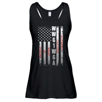 WWG1WGA Nothing Can Stop What Is Coming Ladies Essential Flowy Tank