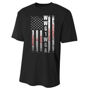 WWG1WGA Nothing Can Stop What Is Coming Performance Sprint T-Shirt