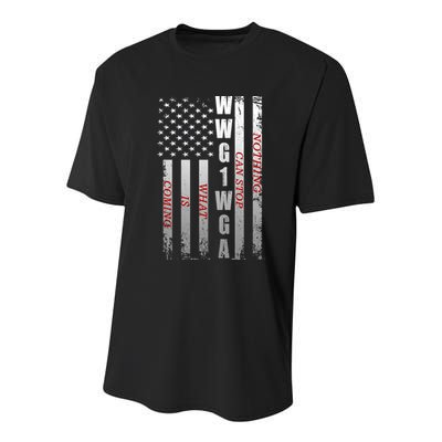WWG1WGA Nothing Can Stop What Is Coming Youth Performance Sprint T-Shirt