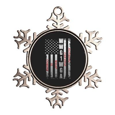 WWG1WGA Nothing Can Stop What Is Coming Metallic Star Ornament