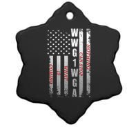 WWG1WGA Nothing Can Stop What Is Coming Ceramic Star Ornament