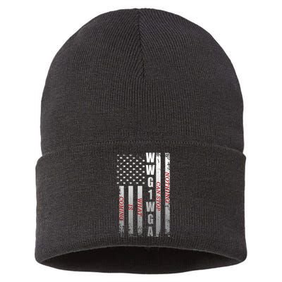 WWG1WGA Nothing Can Stop What Is Coming Sustainable Knit Beanie